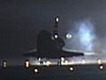 Raw Video: Shuttle Endeavour Touches Down