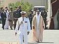 President Sarkozy with UAE PM Zayed al-Nahyan