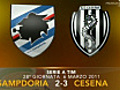 Sampdoria-Cesena 2-3