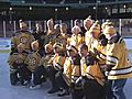 Bruins greats hit the ice at Fenway Park