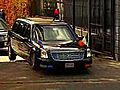 Raw Video: Obama’s limo get&#039;s stuck