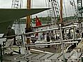 Tourists Visit Tall Ships in Portsmouth