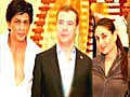 Russian president meets SRK,  Kapoors