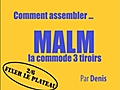 Comment assembler la commode 3 tiroirs MALM d’IKEA - 2/6