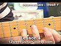 Free Electric Guitar Lessons Intermediate Week 1 Lesson 4