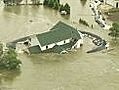 Raw: Flood overtakes house