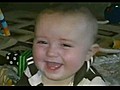 Cute Baby Laughs at Dad Snorting