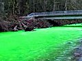 River Turns Green