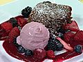 Chocolate Flourless With Berry Coulis and...
