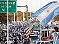 Argentiniens Elf zurück in Buenos Aires