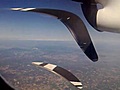 Motor de avion grabado con un movil