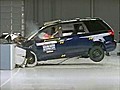 2010 Toyota Sienna IIHS Frontal Crash Test