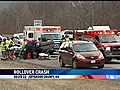 Car Flips On US22