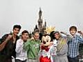 Boy band The Wanted visit Disneyland Paris to celebrate Christmas and the launch of their new album