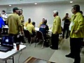 Raw video: Forestry Command post for Iron Horse fire located at Oak Hill City hall