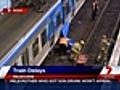 Woman falls on Melbourne train track