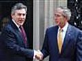 Bush and Brown Agree on Hard Line Against Iran