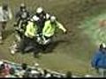 Terrible accidente en una competición de motocross