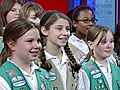 Girls Scouts Bring Christmas Cheer