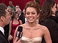 The Academy Awards - Live from the Red Carpet - 2010 Oscars: Miley Cyrus