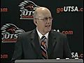 Web Extra: UTSA introduces new football coach