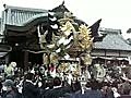 住吉神社　北条節句祭　宵宮　本町　拝殿前　屋台差し上げ