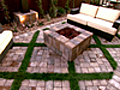 Grass and Stone Patio