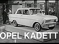 Historische Autowerbung: Opel Kadett