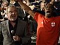 El Tel and Wrighty sing for victory