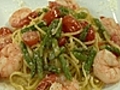 Shrimp Linguine with Asparagus