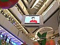 皇后像廣場有數百人一同觀看電視辯論直播