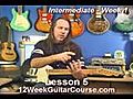 Free Electric Guitar Lessons Intermediate Week 1 Lesson 5