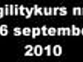Agilitykurs 16 september 2010