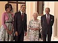 Com pompa,  rainha Elizabeth 2ª recebe Obama em Londres