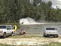 Royalty Free Stock Video HD Footage Wide Establishing Shot of Riding a Jet Ski on a Lake in Ft. Lauderdale,  Florida