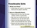 How to Discover Your Transferable skills