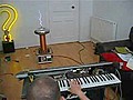 Tesla Coil Piano Playing