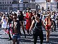 A Roma flash mob dedicato a Lady Gaga