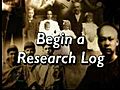 10 Begin a Research Log,  10 of 26