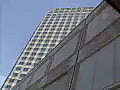 Royalty Free Stock Video SD Footage Tall Building With Blue Sky in Pittsburgh,  PA