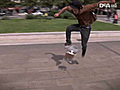 Skate tricks. Pop shove-it