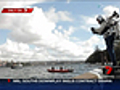 Rocketman flies over Sydney