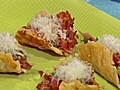 Sabores de Familia México - Tostaditas de parmesano con jamón