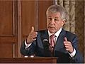 Chuck Hagel: International & domestic issues facing the U.S.