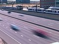 1021 City Commuter Traffic Highway Rush Hour Stock Footage