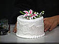 Apply Lace Applique to a Fondant Cake