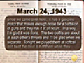 Lt. Reichard’s WWII Diary - March 24,  1943