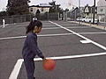 Practicing Basketball