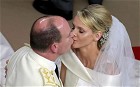 Prince Albert II pays tribute to bride