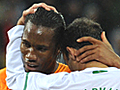 Drogba,  Ronaldo open World Cup on low note